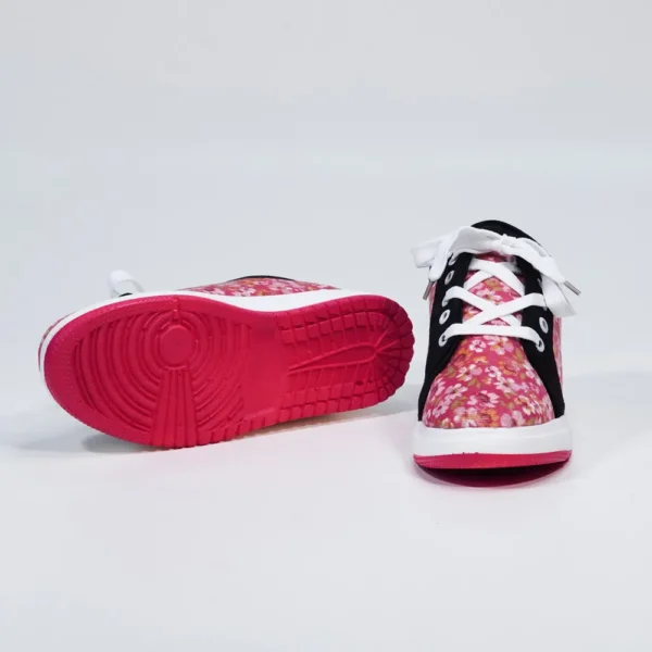 Floral Pink Women's Sneakers - Image 2