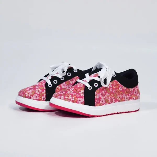 Floral Pink Women's Sneakers - Image 4